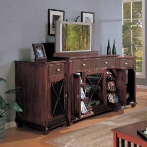    Lewisbury 3 Piece Wood TV Stand and Media Cabinets