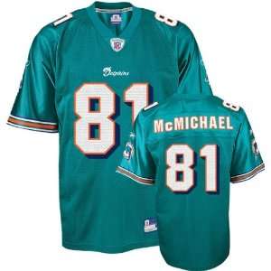  Randy McMichael Reebok NFL Aqua Replica Miami Dolphins 