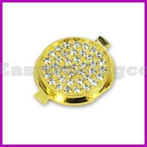 Genuine Crystal Bling Home Button iPhone 3G 3GS 4 Gold  