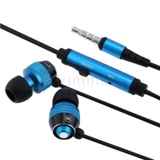 Blue Stereo Headset Soft Earbud For Apple iPhone 4 4S 4G  