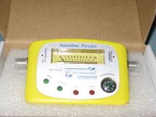 Satellite Finder Signal Meter W Compass Dish LNBF HDTV  