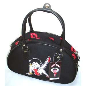  Betty Boop Red Lips Duffle Bag Purse Handbag Tote 