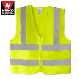   Visibility Neon Green Safety Vest /Meets ANSI/ISEA Standars, Size L