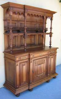 Magnificent French Antique Victorian Breakfront c. 1880  