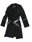 Mackage womens leigh belted double breasted wool coat $630 New