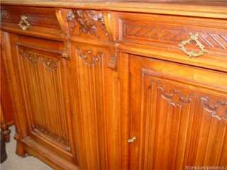 GOTHIC CARVED ANTIQUE FRENCH ORIGINAL SIDEBOARD 05BE425  