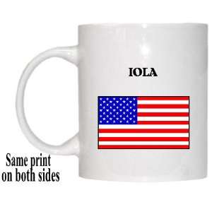  US Flag   Iola, Kansas (KS) Mug 