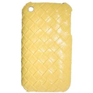  KingCase iPhone 3G & 3GS Hard Case   Classic Weave (Yellow 