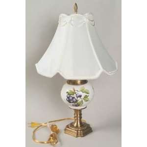 Portmeirion Pomona Small Globe Vase Lamp with Shade, Fine 