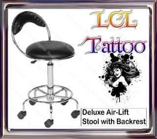 TATTOO STOOL WITH BACK ALL PURPOSE ADJUSTABLE EQUIPMENT  