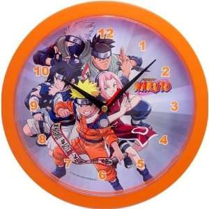  NARUTO Sasuke Kakashi Sakura Collectible Wall Clock Orange 
