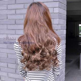 Long Wavy Hair Extensions Curly Clip On In Women Party Costume 