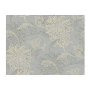   DC1405 Iridescent Layered Jacobean Floral Wallpaper, Silver/Beige