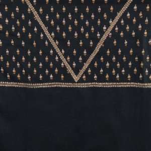   Black Pashmina shawl with Traditional Jali Work 