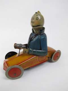Vintage 1924 Jiggs In His Jazzcar Nifty Wind Up Tin Toy  