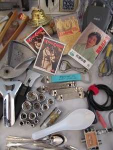 Vtg JUNK DRAWER Lot Cables, A little Bit of Everything  