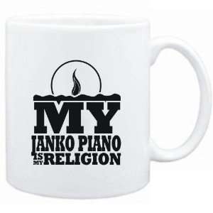  Mug White  my Janko Piano is my religion Instruments 