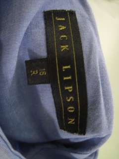 JACK LIPSON Mens Blue Button Down Collared Shirt Sz L  