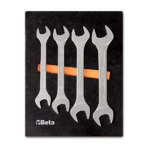 Beta M38 4 Piece Double Open End Wrenches Assortment in tray  