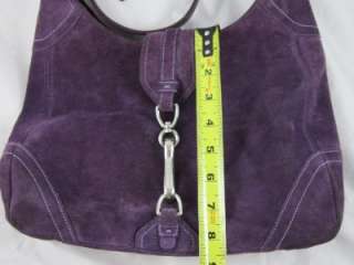 Coach Purple Suede Soho Hobo Bag Handbag Purse No. F05S 8A75  