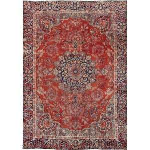  711 x 115 Red Persian Hand Knotted Wool Kerman Rug 