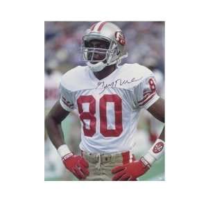 Signed Jerry Rice Picture   30x40 Unframed Everything 