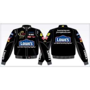  Jimmie Johnson Lowes Twill NASCAR Uniform Jacket Sports 