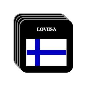  Finland   LOVIISA Set of 4 Mini Mousepad Coasters 