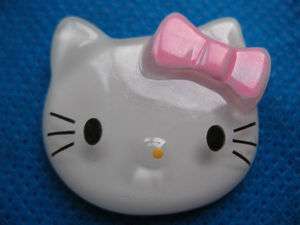   Sale* 10 Large Resin Hello Kitty Buttons Flatback Pink Bow K018  
