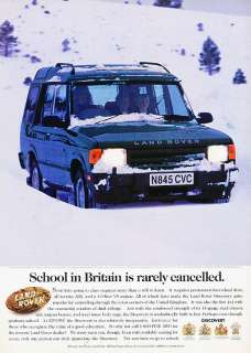 1996 Land Rover Discovery   snow storm   Vintage Advertisement Ad A22 