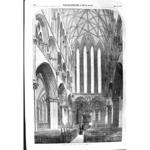  1857 INTERIOR GLASGOW CATHEDRAL SCOTLAND ARCHITECTURE 