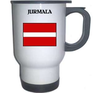  Latvia   JURMALA White Stainless Steel Mug Everything 