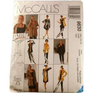  McCalls 9630 Sewing Pattern Misses Cardigan,Tunic and 