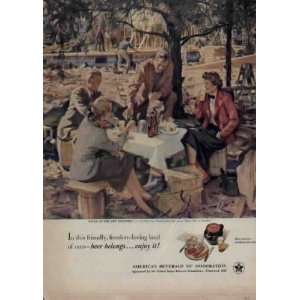   Life in America.  1951 United States Brewers Foundation Ad