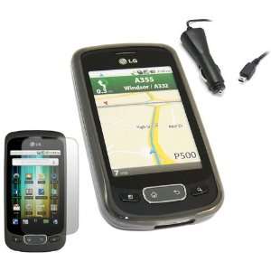   LCD Screen/Scratch Protector, In Car Charger For LG P500 Optimus One