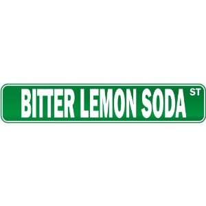 New  Bitter Lemon Soda Street  Drink / Drunk / Drunkard Street Sign 