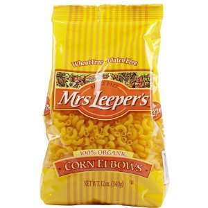 Mrs Leepers Organic Corn Elbows 6   12 oz bags  Grocery 