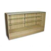 Showcase Display Full Vision Maple 6 Knockdown Glass Retail Cabinet 