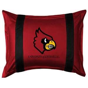  Louisville Cardinals Sideline Pillow Sham Sports 