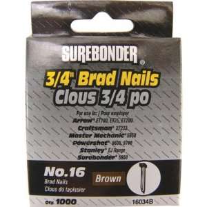  Sure Bonder Brad Nails   3/4in. Size, Model# 16034B