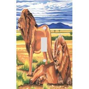  Kenyan Lions Decorative Switchplate Cover
