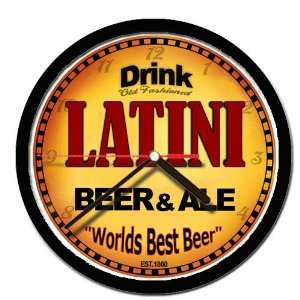  LATINI beer and ale cerveza wall clock 