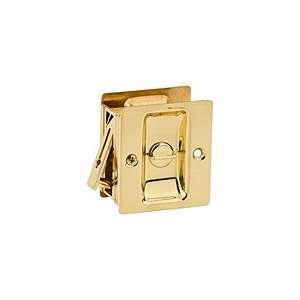  Kwikset 333 US3 Bright Brass Notch Privacy Pocket Door 