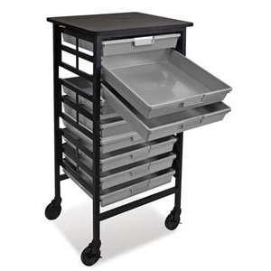  Luxor Mobile Carts   Mobile Work Center w/9 trays Arts 