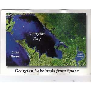  POSTCARD     GEORGIA BAY ONTARIO LAKES FROM SPACE 