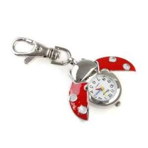  RED LADYBIRD KEYCHAIN WATCH Beauty