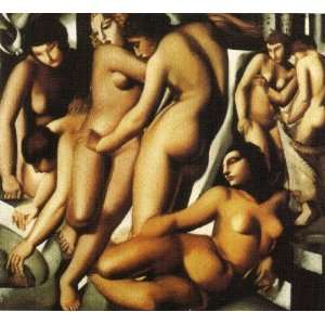   de Lempicka   32 x 30 inches   Women s bathroom (1929)