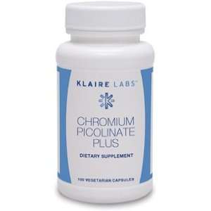  Klaire Labs   Chromium Picolinate Plus 100 caps Health 