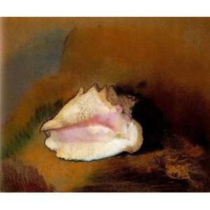  Redon   32 x 26 inches   La coquille (The Seashell)