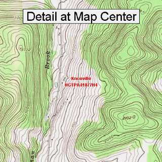  USGS Topographic Quadrangle Map   Knoxville, Pennsylvania 